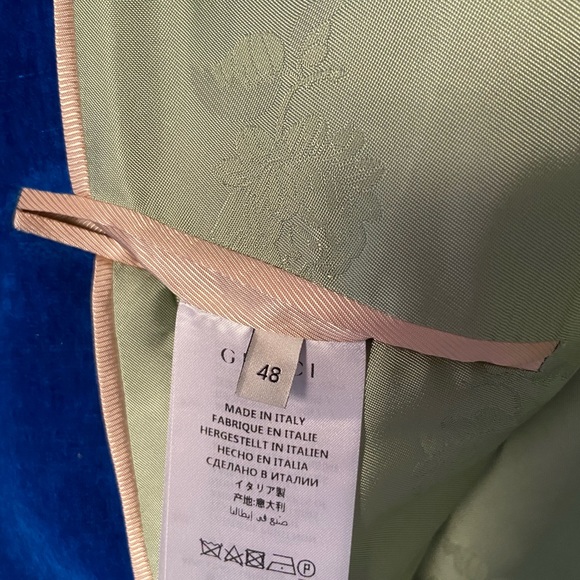 Gucci double breasted blue velvet blazer - Picture 10 of 11